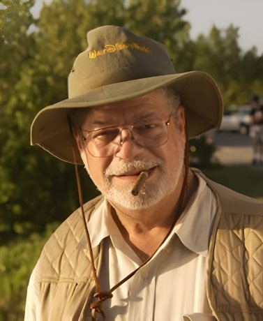 Portrait of Clive A. Cork at golden hour